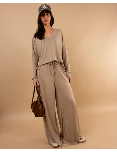 Pantalon large fluide