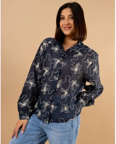 Chemise brodée