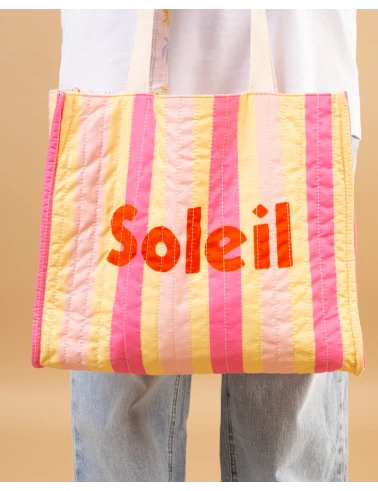 Sac rayures réversible