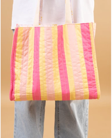 Sac rayures réversible