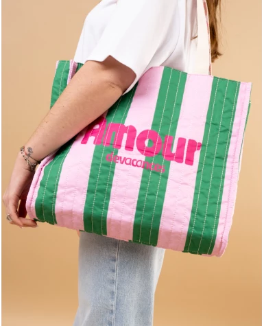 Sac rayures réversible