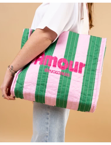 Sac rayures réversible