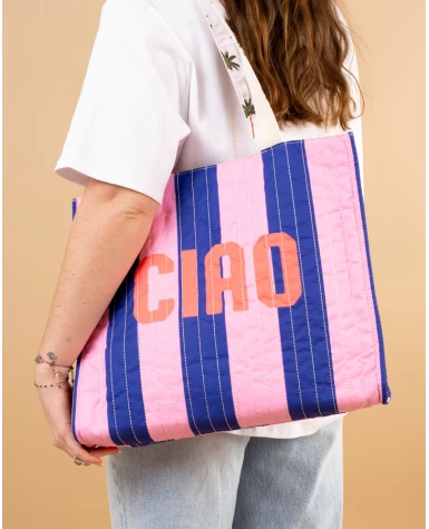 Sac rayures réversible
