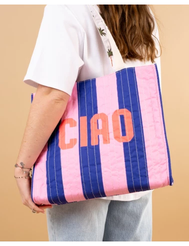 Sac rayures réversible