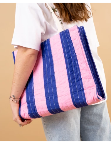 Sac rayures réversible