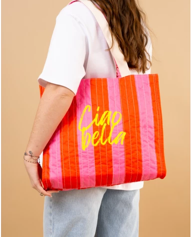 Sac rayures réversible