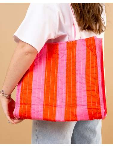 Sac rayures réversible
