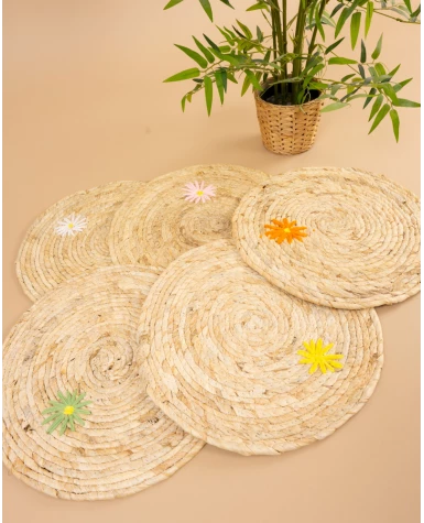 Set de table fleurs