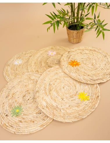 Set de table fleurs