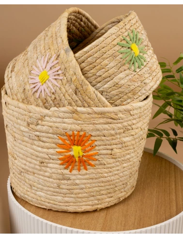 Panier fleurs T3