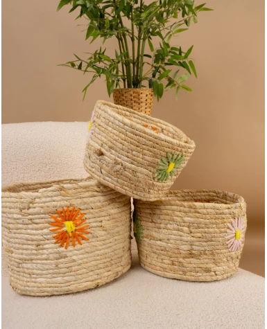 Panier fleurs T2