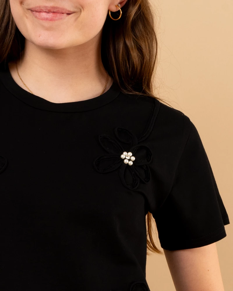 T-shirt fleurs
