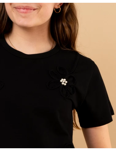 T-shirt fleurs