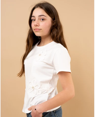 T-shirt fleurs