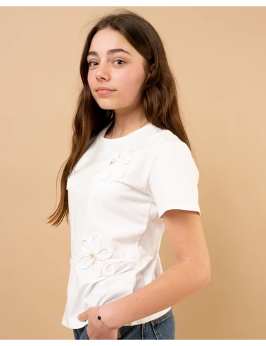 T-shirt fleurs