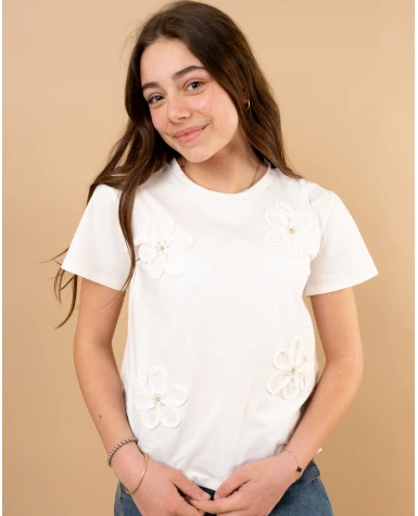 T-shirt fleurs