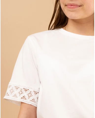 T-shirt dentelle