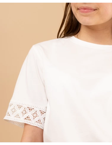 T-shirt dentelle
