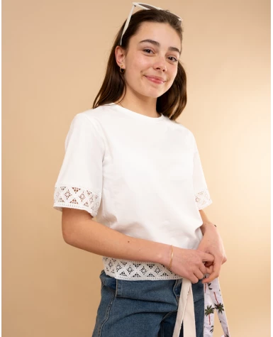 T-shirt dentelle