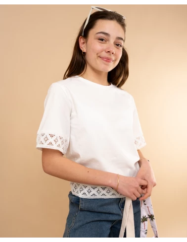 T-shirt dentelle