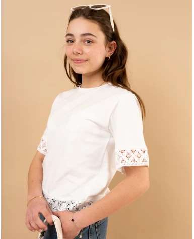 T-shirt dentelle