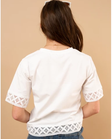 T-shirt dentelle