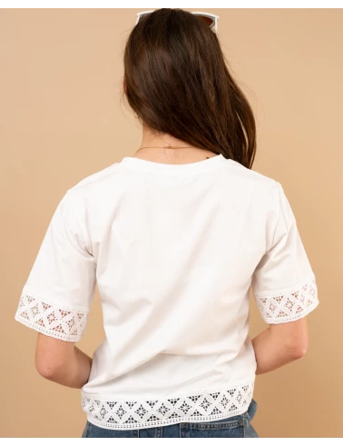 T-shirt dentelle