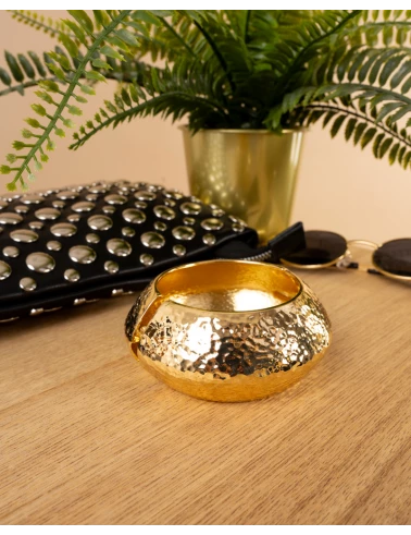 Bracelet large martelé
