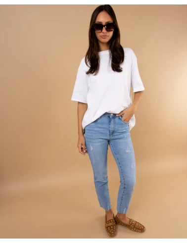 jean cropped push up