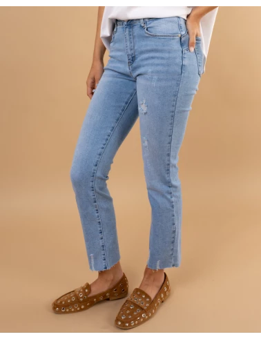 jean cropped push up