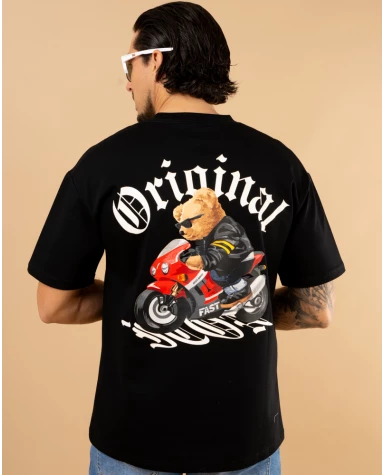 T-shirt bear moto