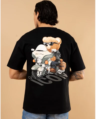 T-shirt bear moto