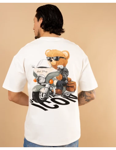 T-shirt bear moto
