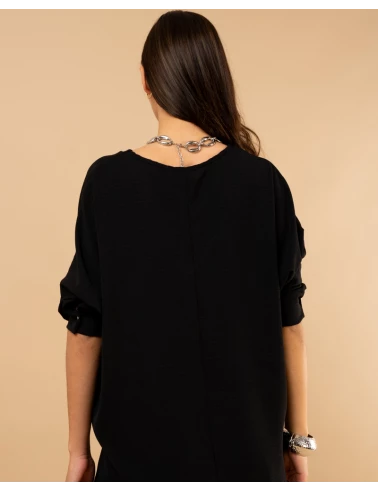 Blouse col en v
