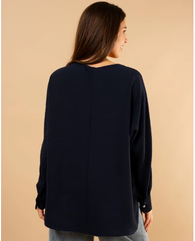 Blouse col en v
