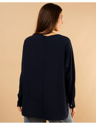 Blouse col en v