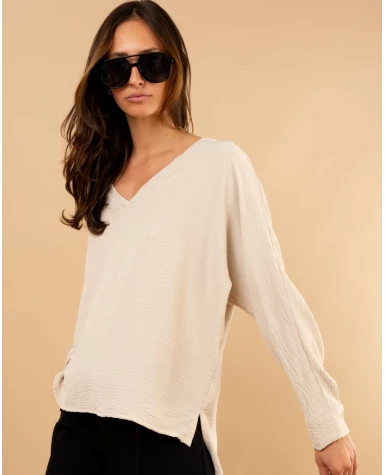 Blouse col en v Blouse col en v