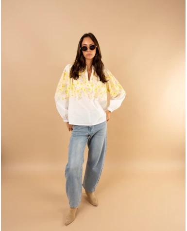 Blouse fleurs