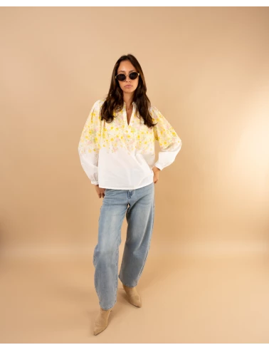 Blouse fleurs
