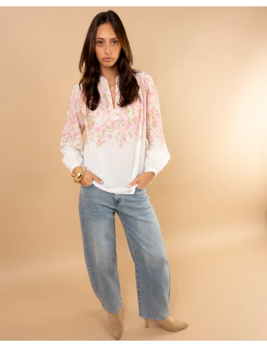 Blouse fleurs