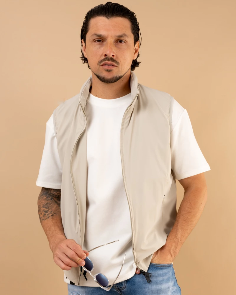 Veste sans manches zip