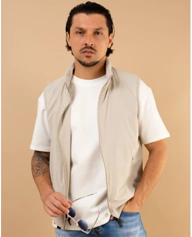 Veste sans manches zip