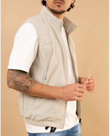 Veste sans manches zip