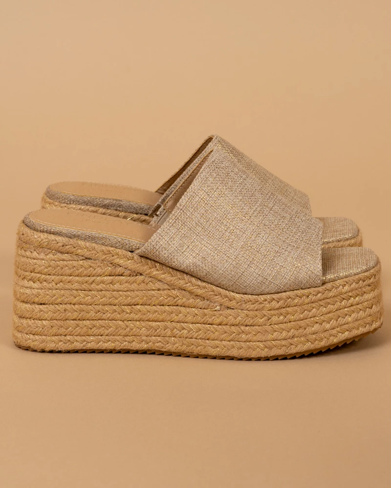 Mules paille