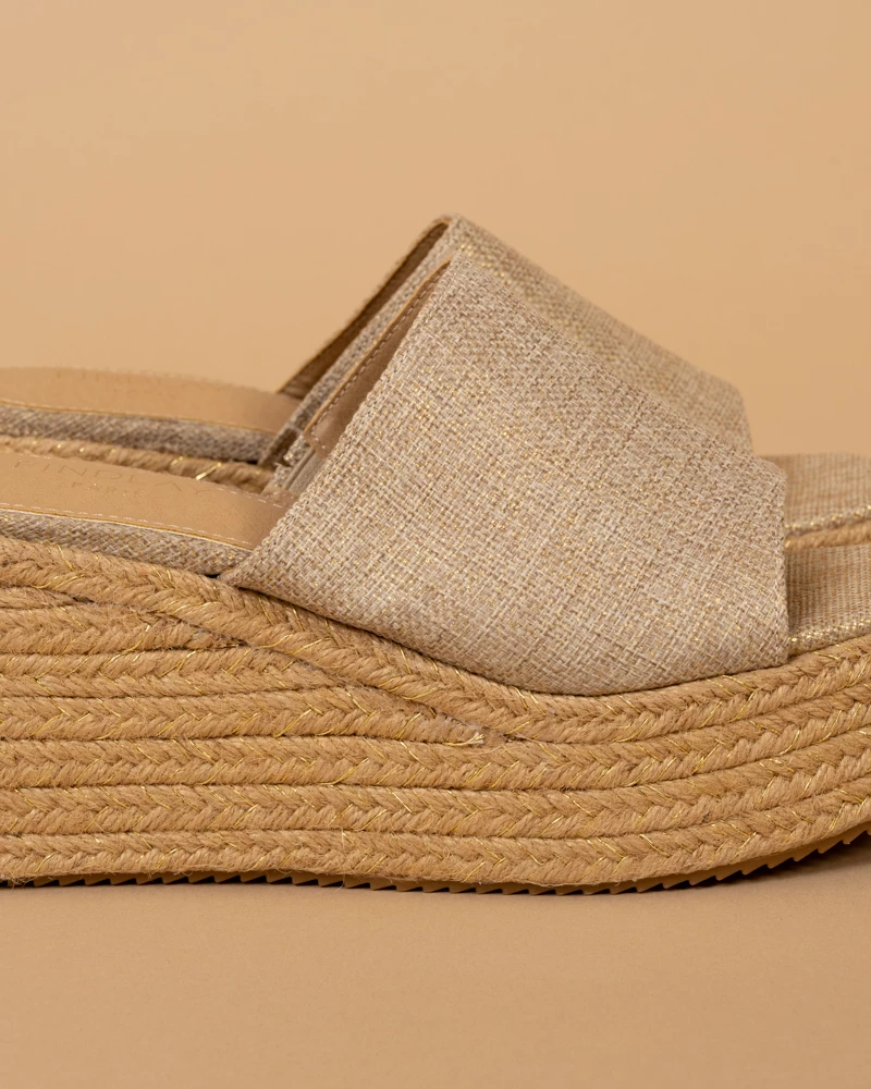 Mules paille