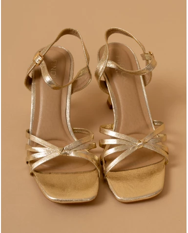 Sandales talons nœud