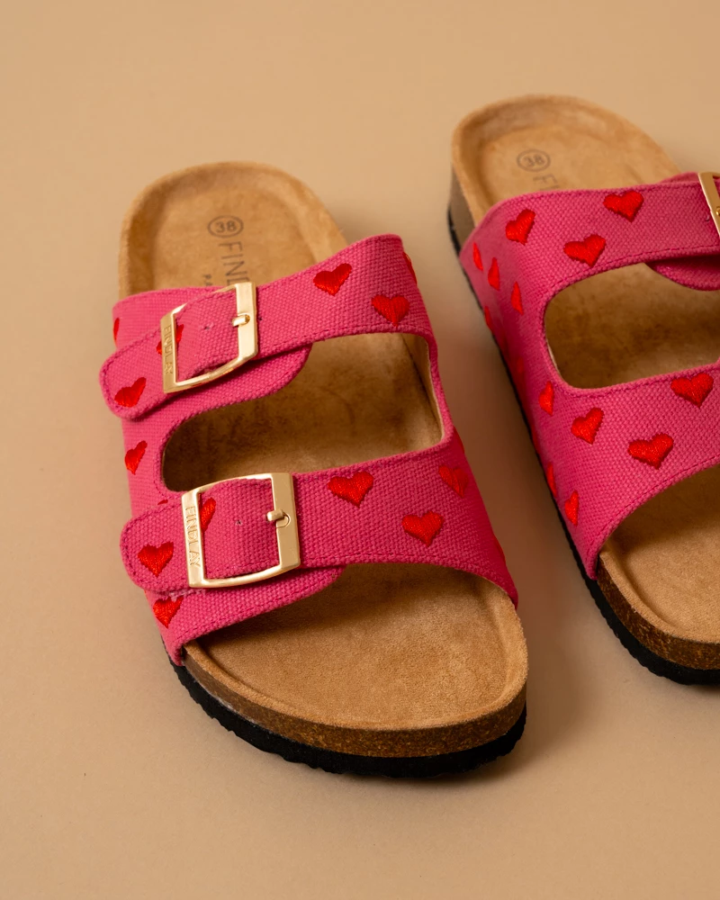 Mules coeurs