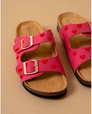 Mules coeurs
