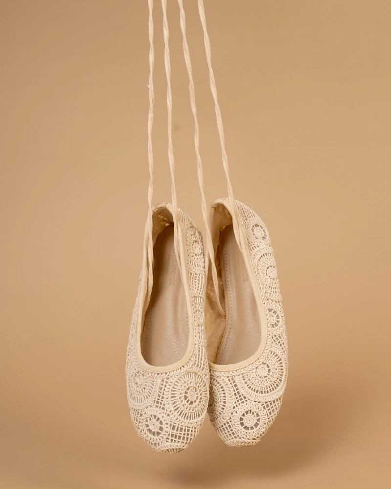 Ballerines macramé