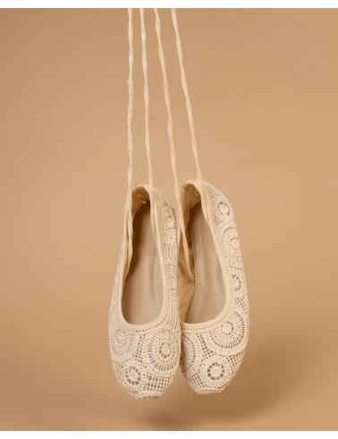 Ballerines macramé